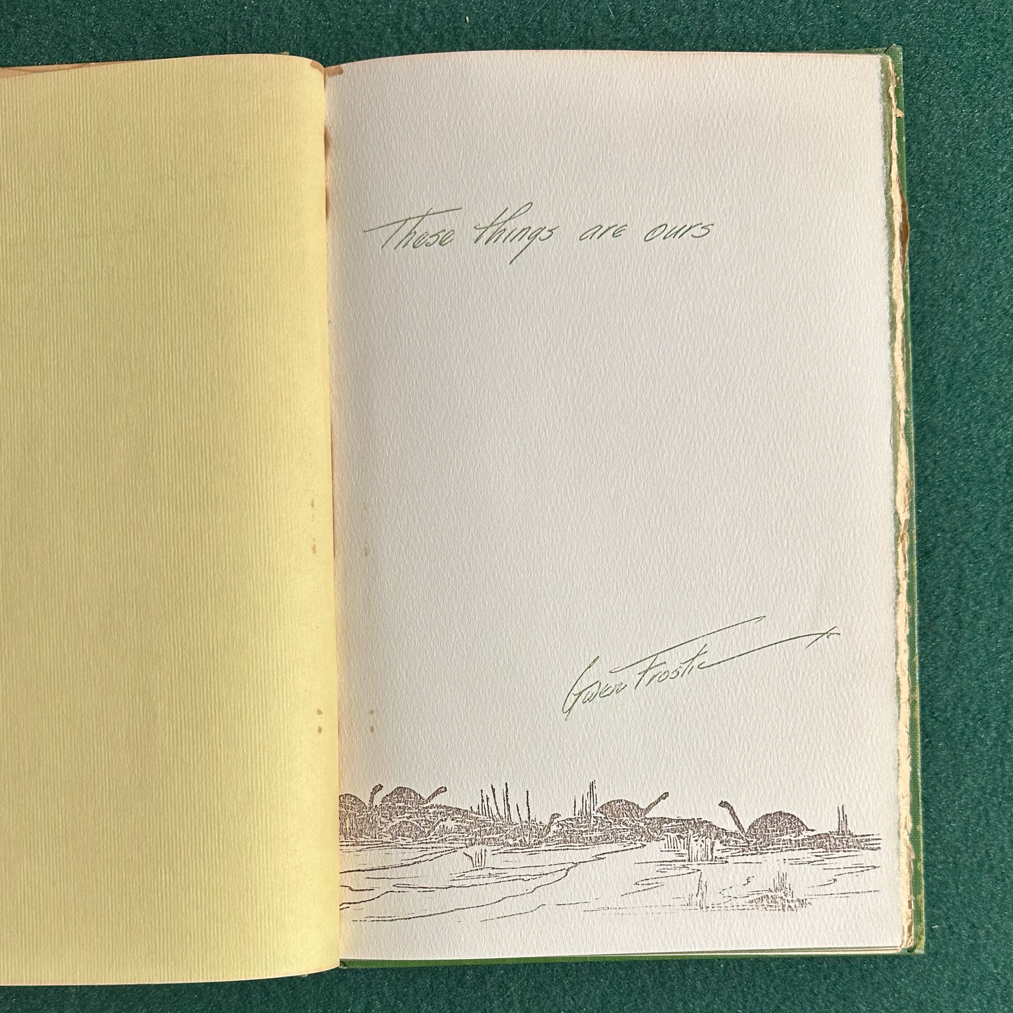 Vintage Poetry Hardback: Gwen Frostic - These Things Are Ours FIRST EDITION