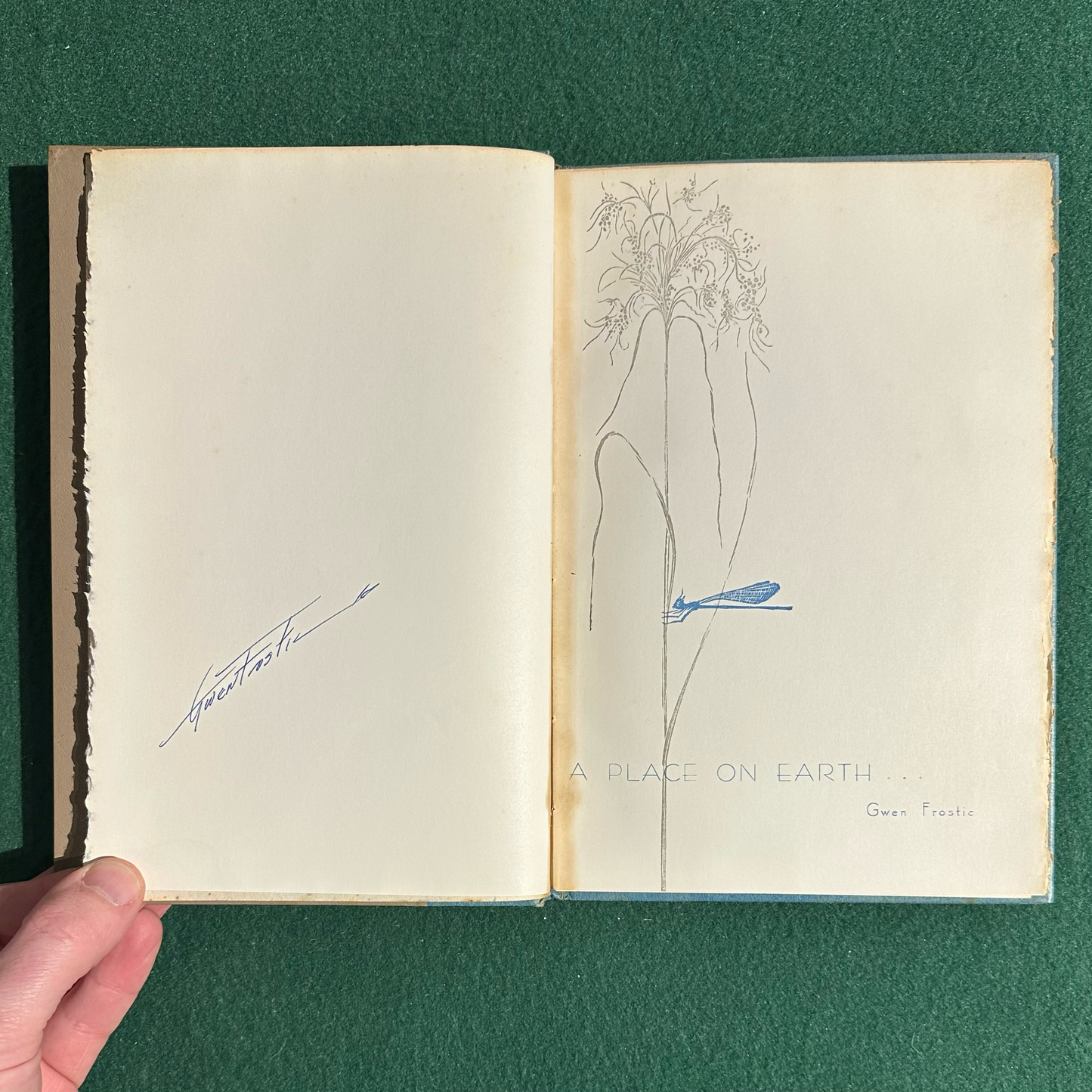 Vintage Poetry Hardback: Gwen Frostic - A Place on Earth SIGNED