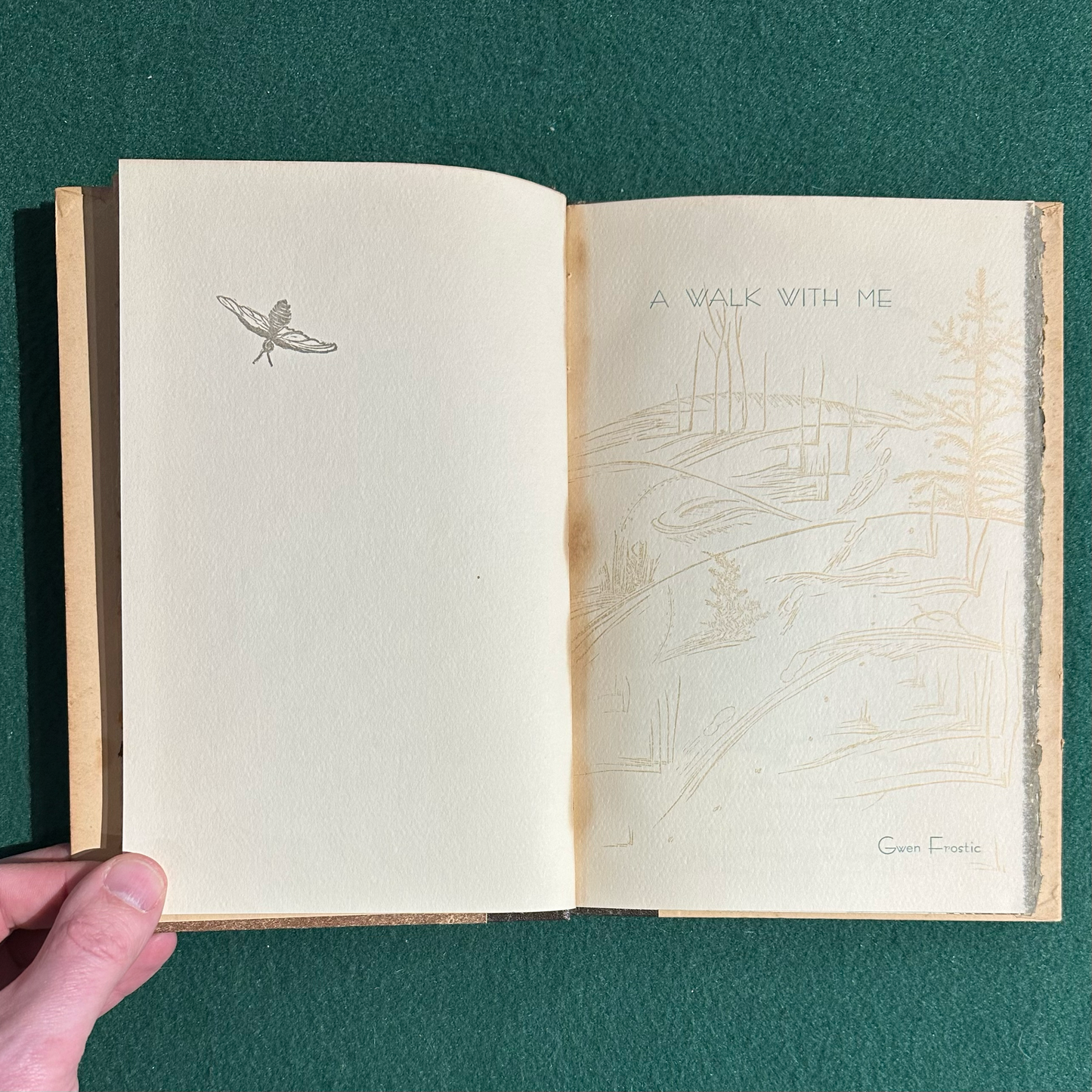 Vintage Poetry Hardback: Gwen Frostic - A Walk With Me