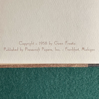 Vintage Poetry Hardback: Gwen Frostic - A Walk With Me