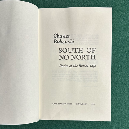 Vintage Poetry Paperback: Charles Bukowski - South of No North