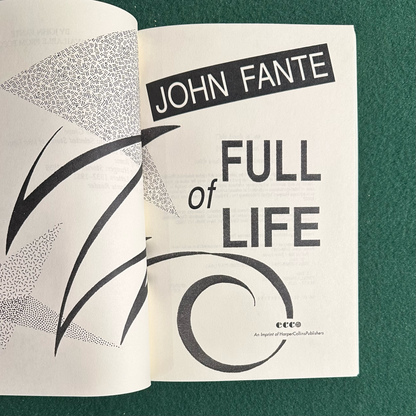 Fiction Paperback: John Fante - Full of Life FOURTH PRINT