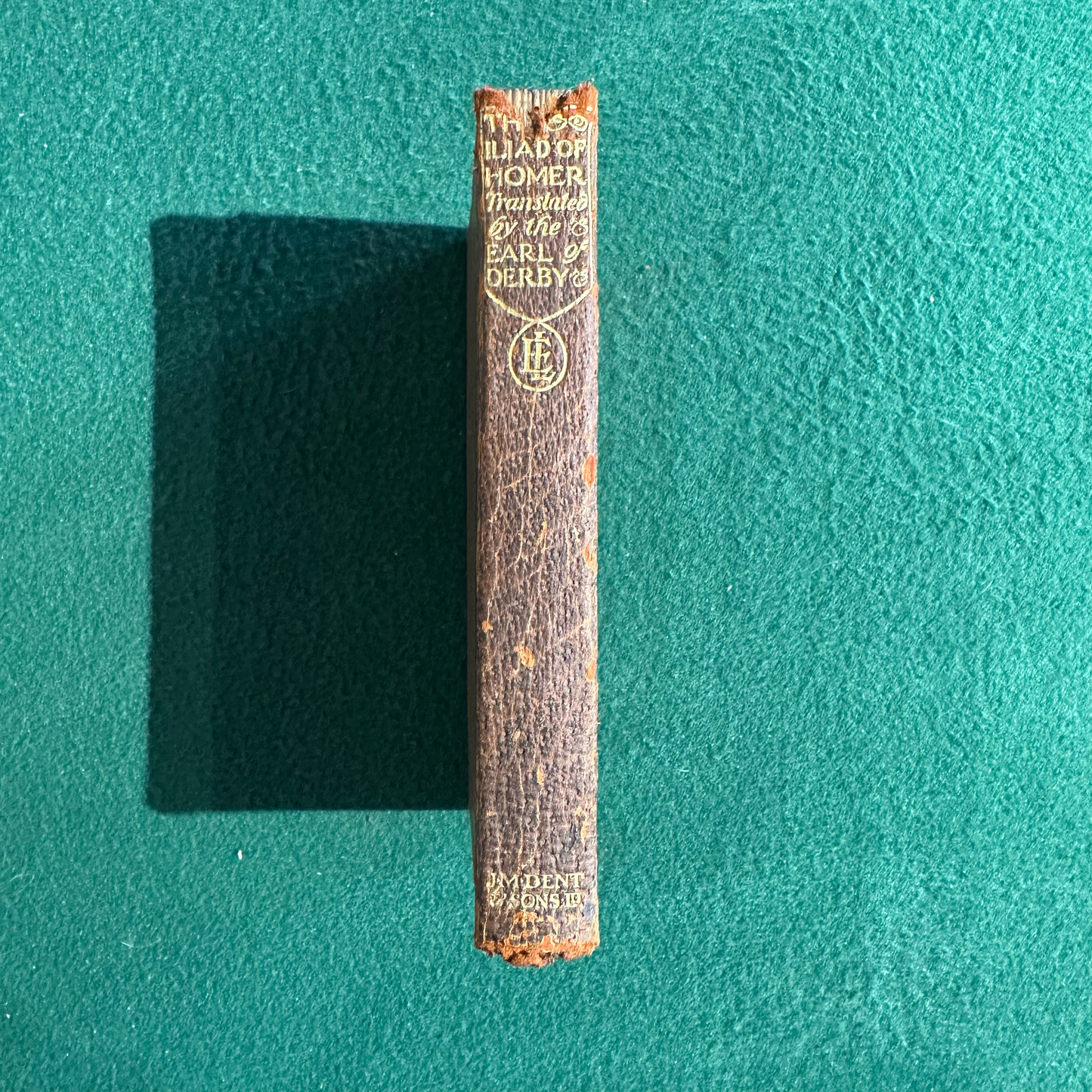 Vintage Fiction Hardback: The Iliad of Homer, Translated by Edward Earl of Derby 1914 3RD PRINTING