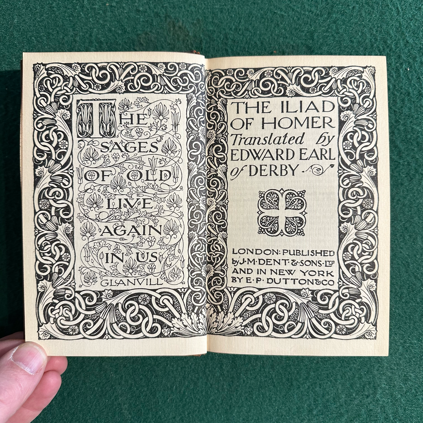 Vintage Fiction Hardback: The Iliad of Homer, Translated by Edward Earl of Derby 1914 3RD PRINTING