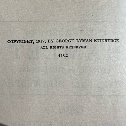 Vintage Fiction Hardback: William Shakespeare - Hamlet