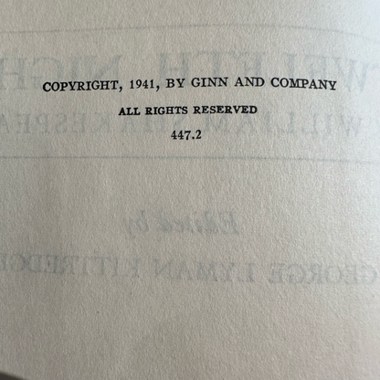 Vintage Fiction Hardback: William Shakespeare - Twelfth Night