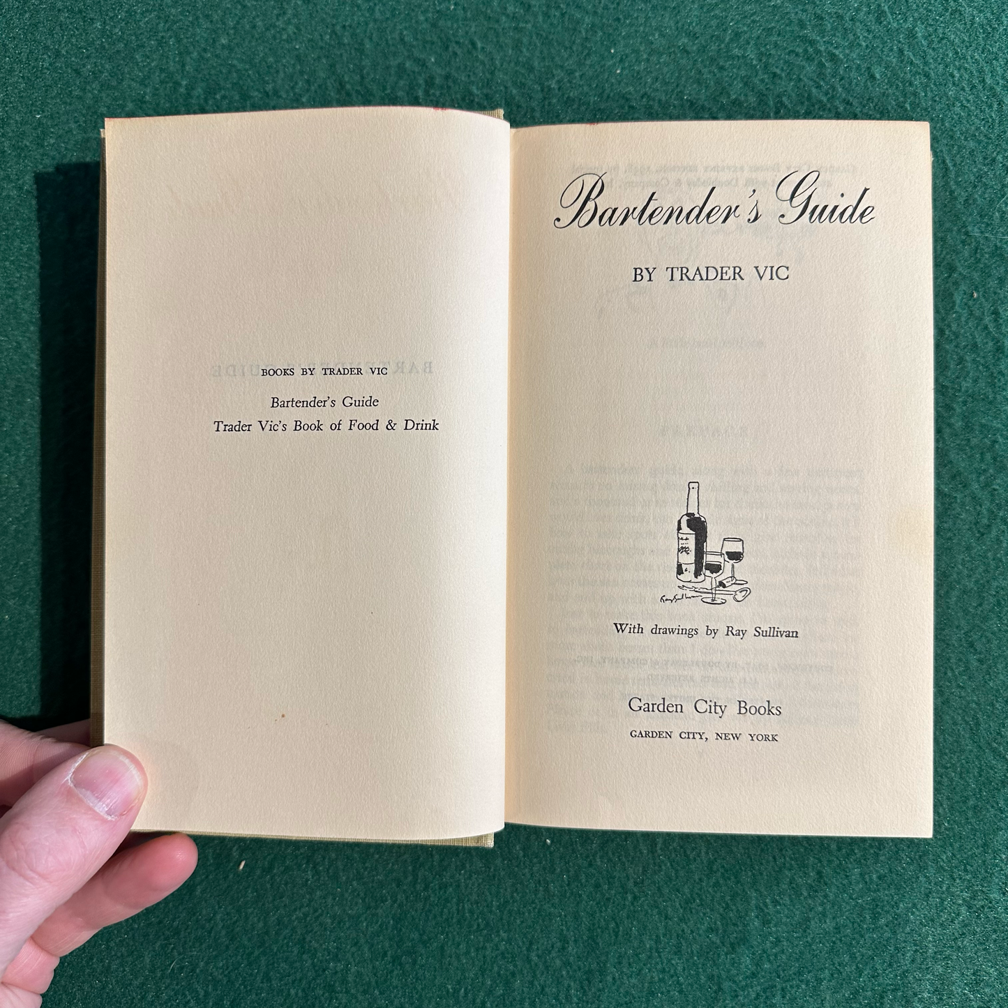 Vintage Cocktail Hardback: Bartender's Guide by Trader Vic