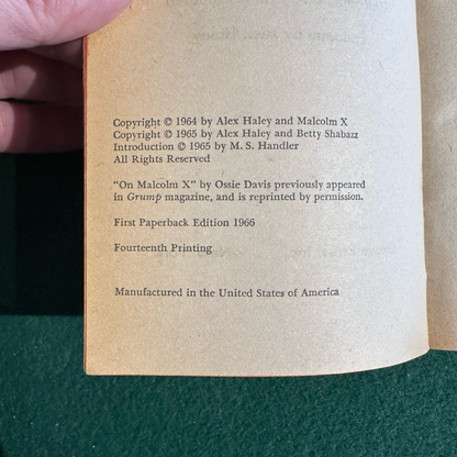 Vintage Non-Fiction Paperback: Alex Haley - The Autobiography of Malcolm X