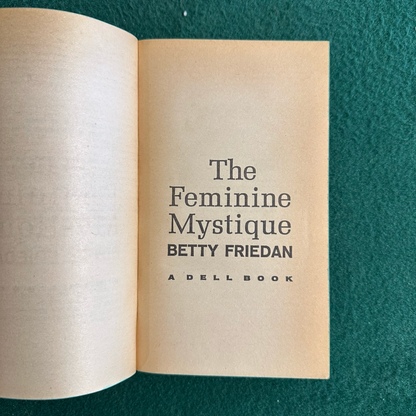 Vintage Fiction Paperback: Betty Friedan - The Feminine Mystique FIRST PRINTING