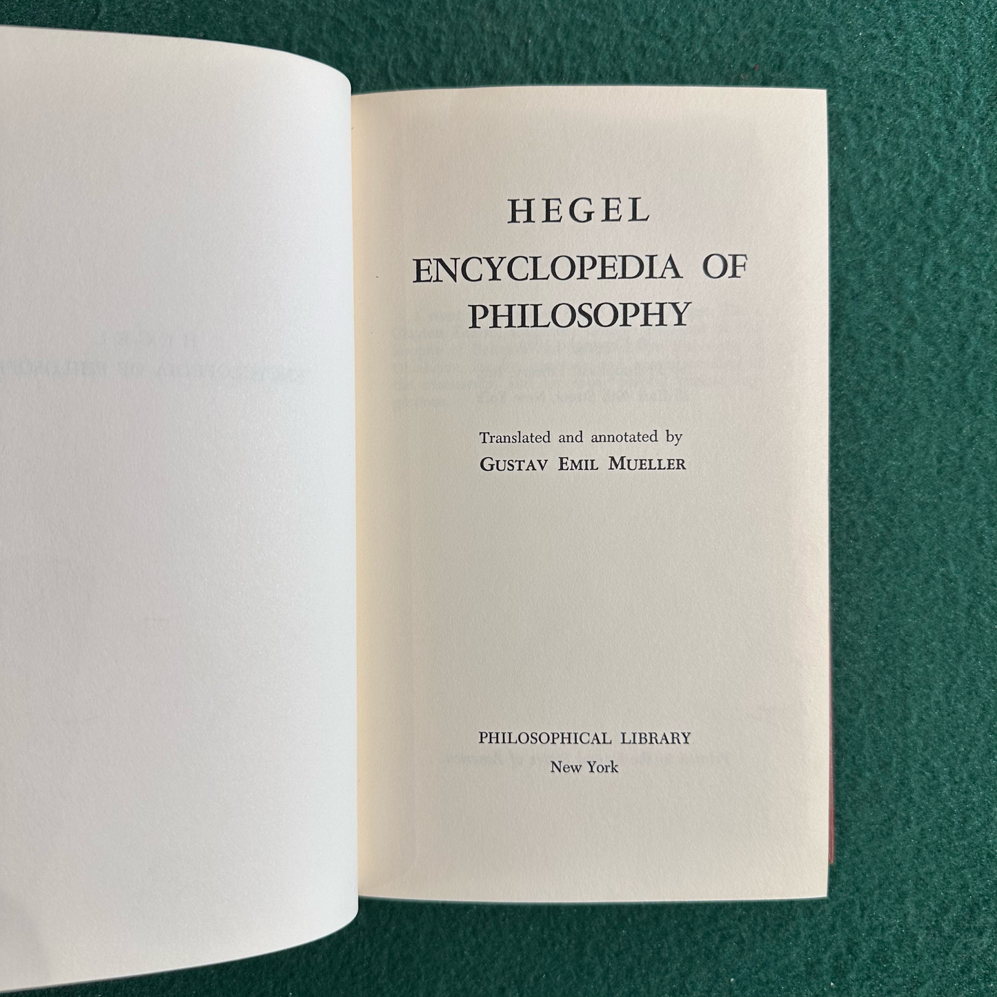 Vintage Non-Fiction Hardback: Wilhelm Hegel - Encyclopedia of Philosophy