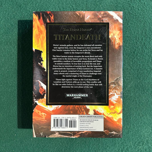 Sci-fi Hardback: Guy Haley - Warhammer 40k: The Horus Heresy, Titandeath FIRST EDITION/PRINTING