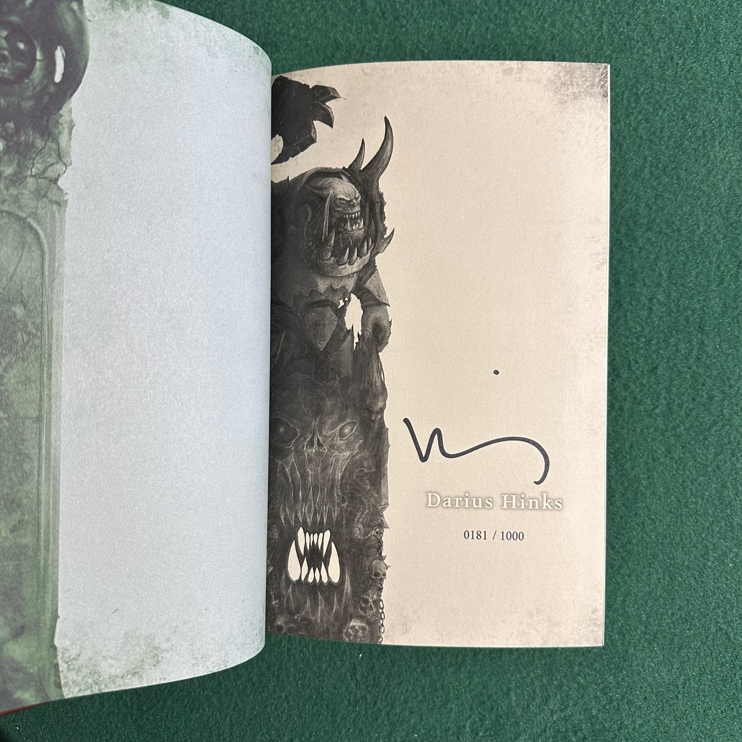 Sci-fi Hardback: Darius Hinks - Warhammer, Age of Sigmar: Dominion SIGNED LIMITED EDITION