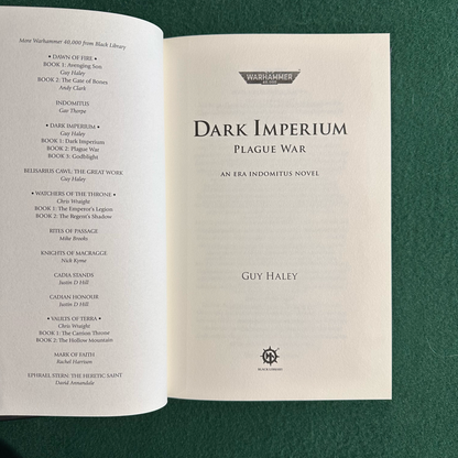 Sci-fi Hardback: Guy Haley - Warhammer 40k: Dark Imperium Plague War FIRST PRINTING
