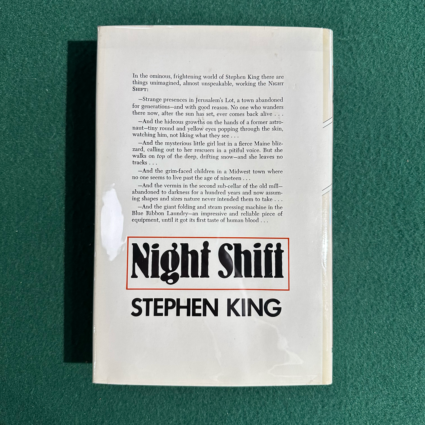 Vintage Horror Hardback: Stephen King - Night Shift BCE