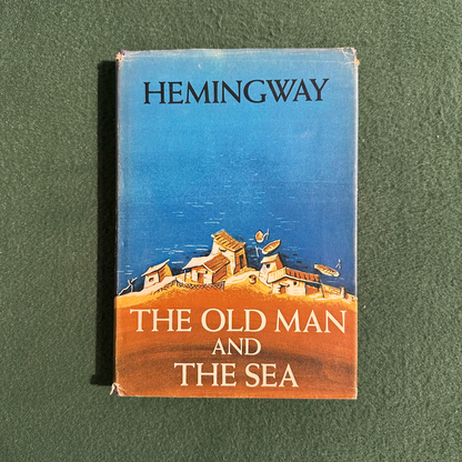 Vintage Fiction Hardback: Ernest Hemingway - The Old Man and the Sea BOOK CLUB EDITION