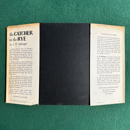 Vintage Fiction Hardback: JD Salinger - The Catcher in the Rye BOOK CLUB EDITION