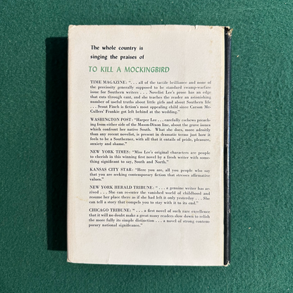 Vintage Fiction Hardback: Harper Lee - To Kill a Mockingbird BOOK CLUB EDITION