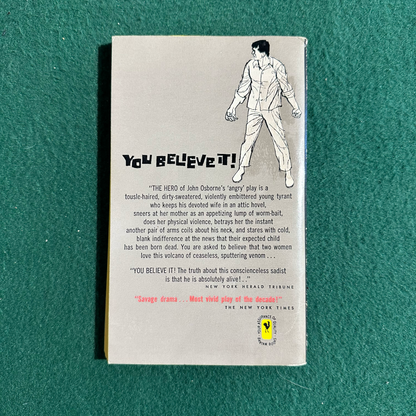 Vintage Fiction Paperback: John Osborne - Look Back in Anger FIRST PRINTING