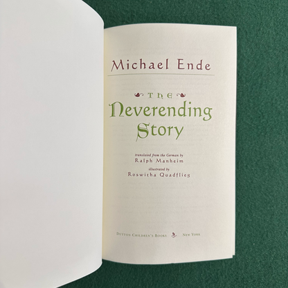 Vintage Fantasy Hardback: Michael Ende - The Neverending Story FIRST EDITION