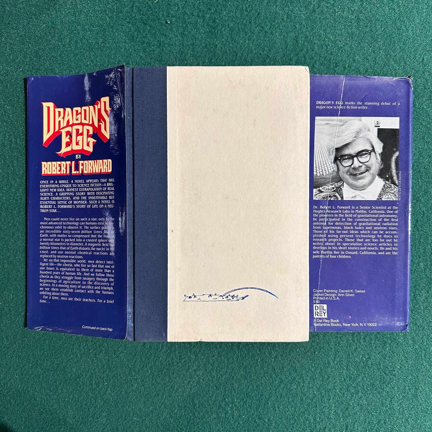 Vintage Sci-Fi Hardback: Robert L Forward - Dragon's Egg SIGNED FIRST EDITION