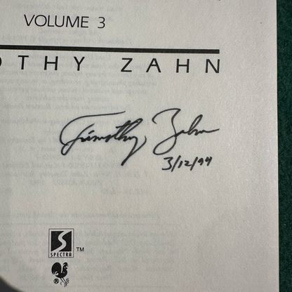 Vintage Sci-Fi Hardback: Timothy Zahn - Star Wars: The Last Command SIGNED FIRST EDITION