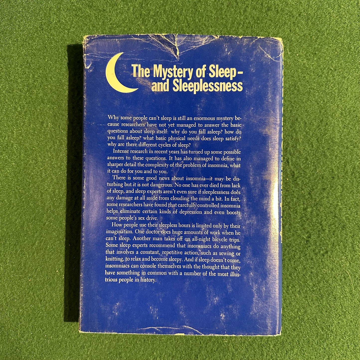 Vintage Non-Fiction Hardback: Douglas Colligan - Creative Insomnia FIRST EDITION