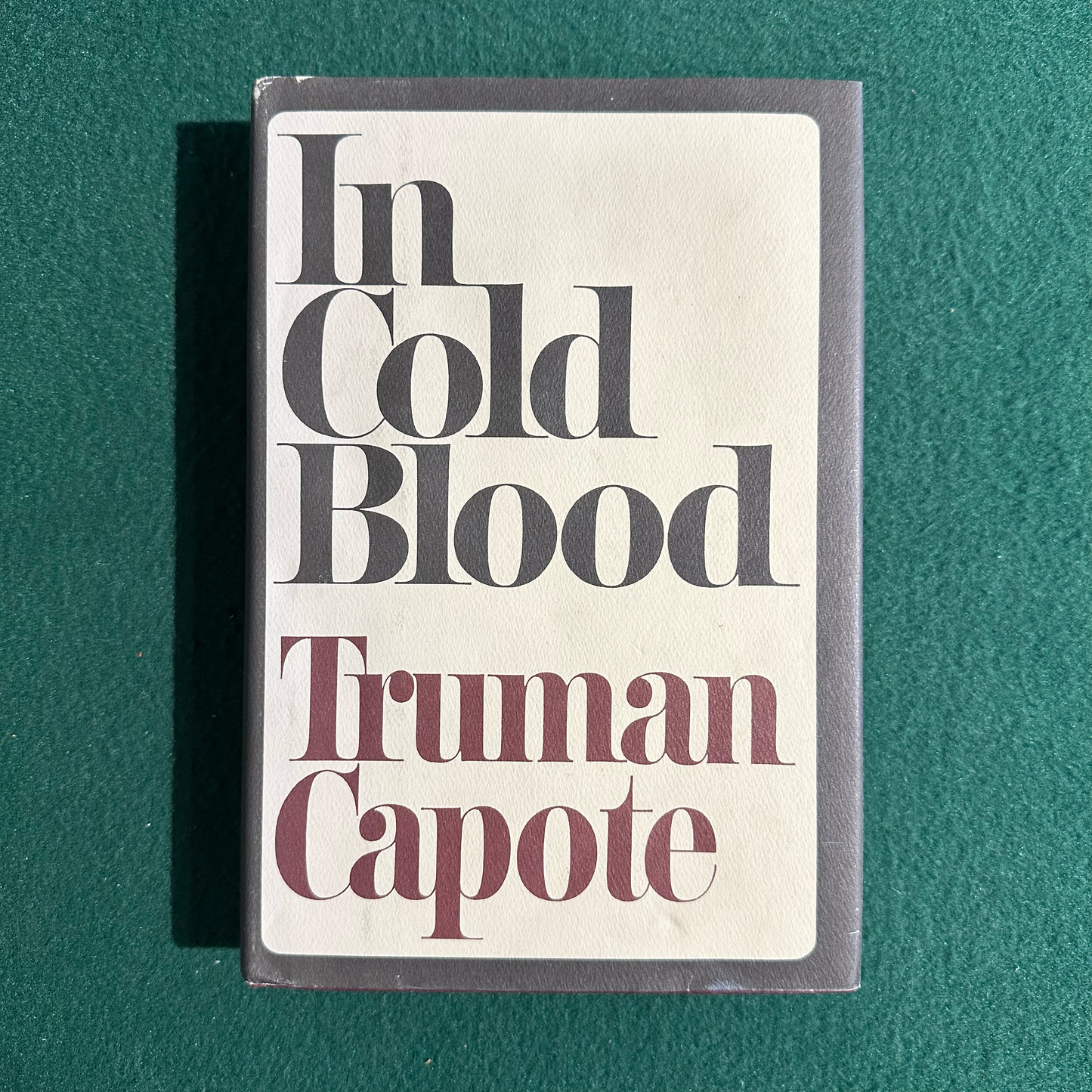 Vintage Fiction Hardback: Truman Capote - In Cold Blood FIRST EDITION FACSIMILE