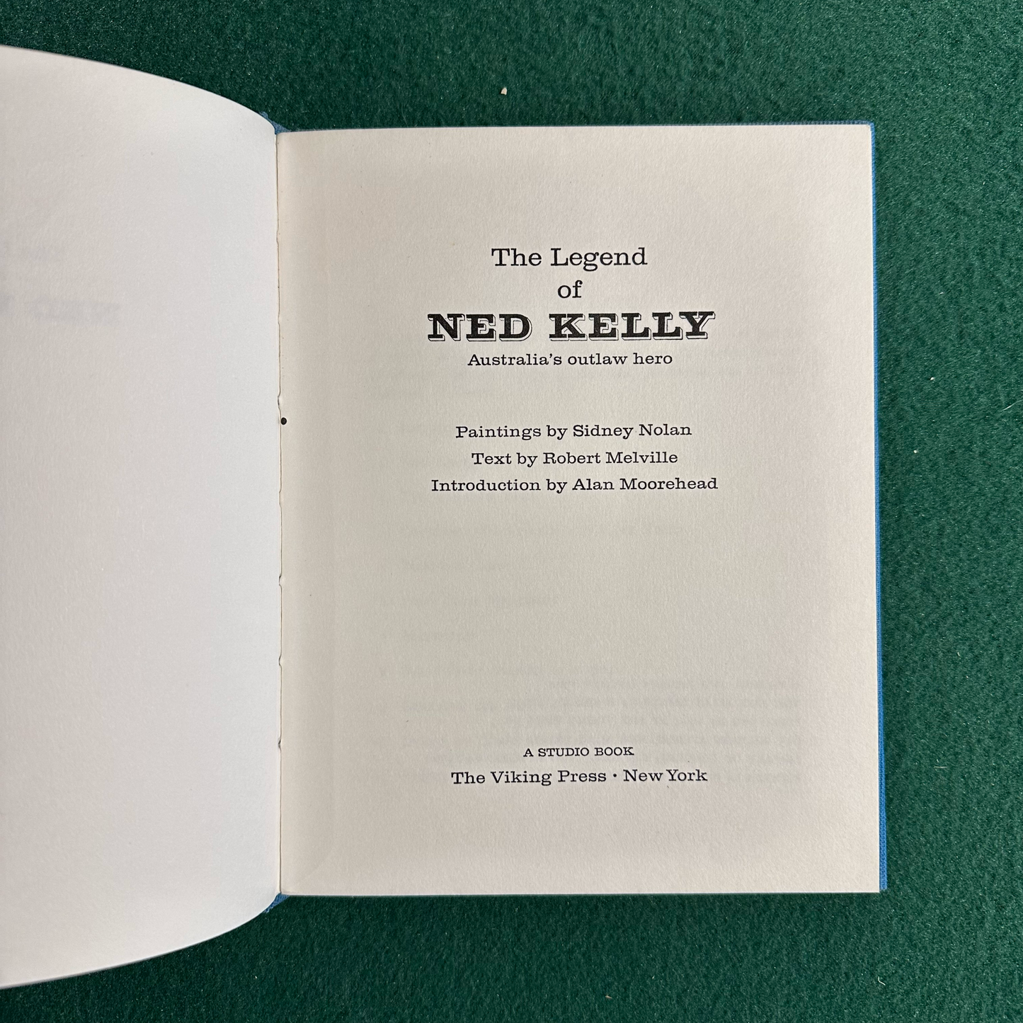 Vintage Art Hardback: The Legend of Ned Kelly - Paintings by Sidney Nolan, Text by Robert Melville
