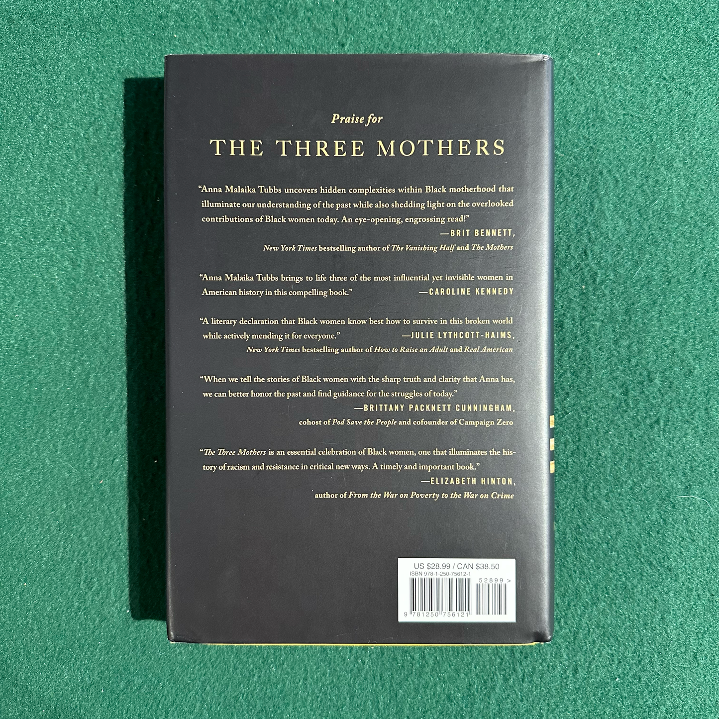 Non-Fiction Hardback: Anna Malaika Tubbs - The Three Mothers SIGNED FIRST EDITION