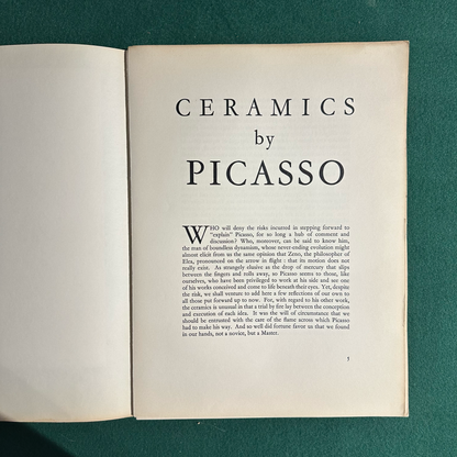 Vintage Art Folio Pablo Picasso - Ceramics SKIRA