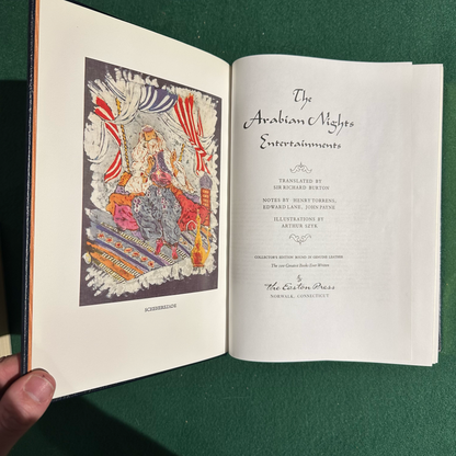 Vintage Fiction Hardback: Richard Burton - The Arabian Nights Entertainments EASTON PRESS
