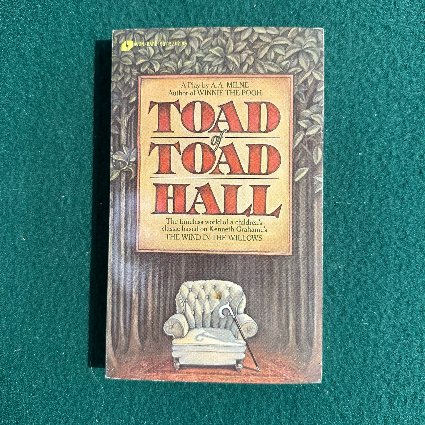 Vintage Fiction Paperback: A A Milne - Toad of Toad Hall FIRST PRINTING