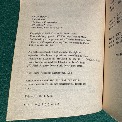 Vintage Fiction Paperback: A A Milne - Toad of Toad Hall FIRST PRINTING