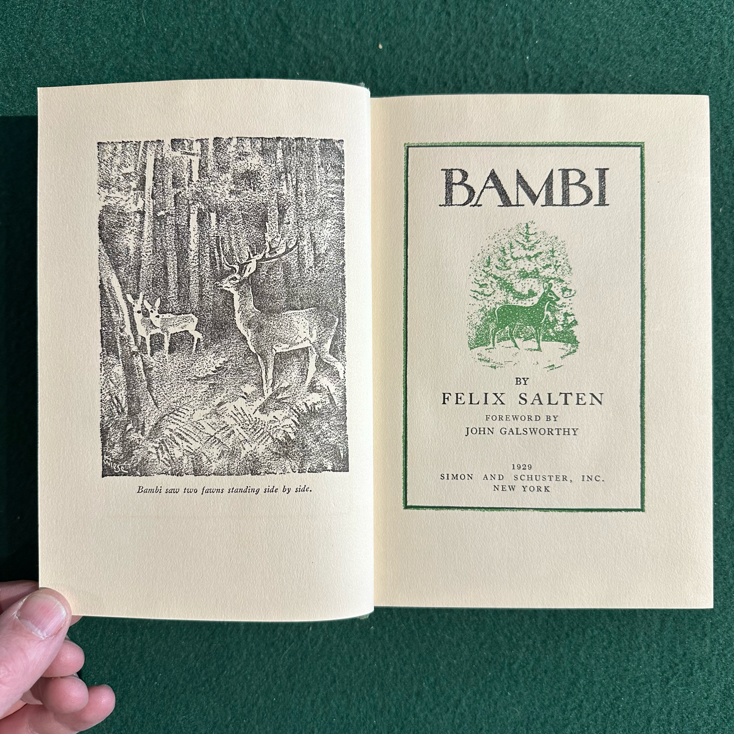 Vintage Fiction Hardback: Felix Salten - Bambi FOURTH IMPRESSION