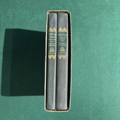 Vintage Fiction Hardbacks: The Bronte Sisters Collection: Jane Eyre &amp; Wuthering Heights Slipcase Set 1943