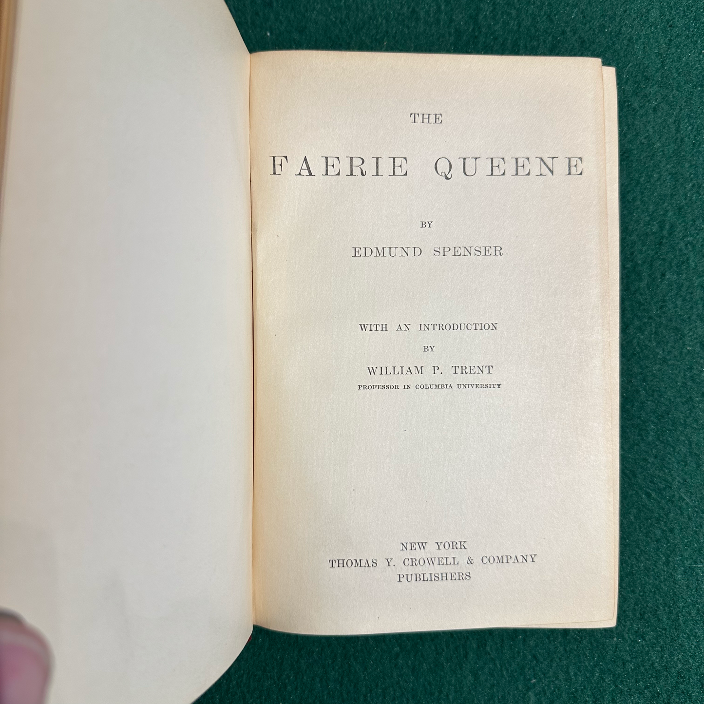 Vintage Fiction Hardback: Edmund Spenser - The Faerie Queene 1903