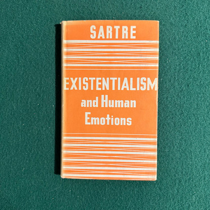 Vintage Non-Fiction Hardback: Jean-Paul Sartre - Existentialism and Human Emotions 1957