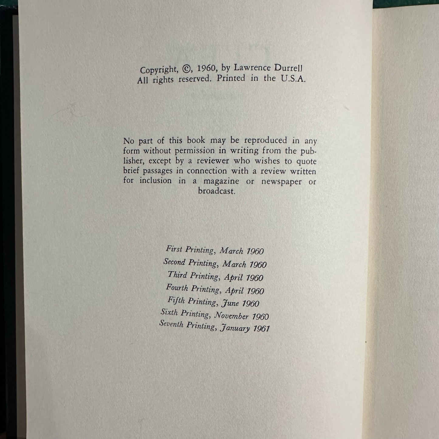 Vintage Fiction Hardbacks: Lawrence Durrell - The Alexandria Quartet 1962