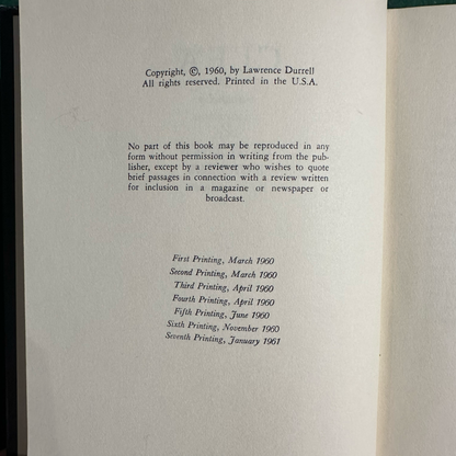Vintage Fiction Hardbacks: Lawrence Durrell - The Alexandria Quartet 1962
