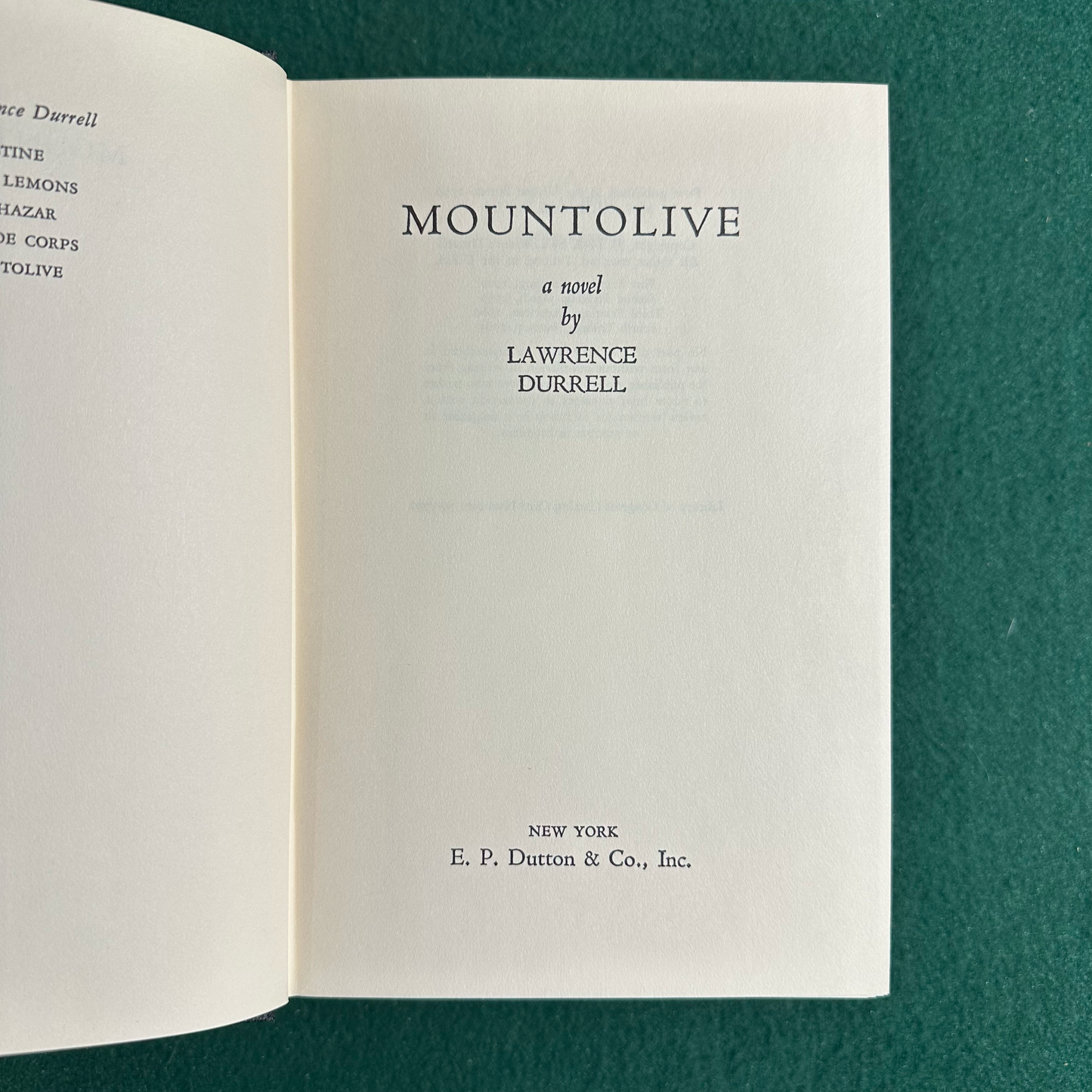 Vintage Fiction Hardbacks: Lawrence Durrell - The Alexandria Quartet 1962