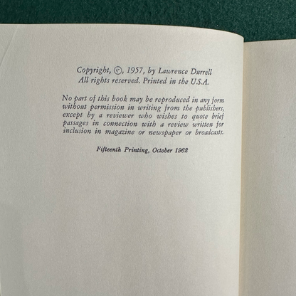 Vintage Fiction Hardbacks: Lawrence Durrell - The Alexandria Quartet 1962