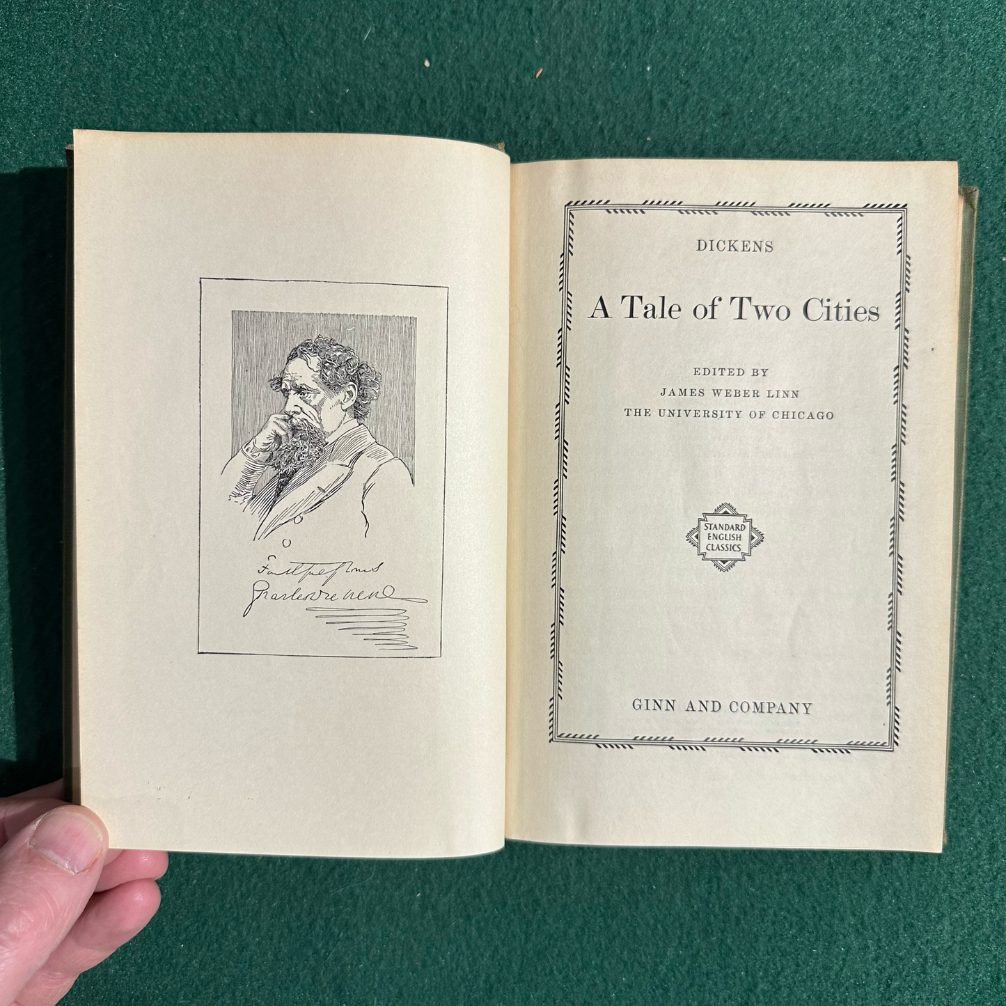 Vintage Fiction Hardback: Charles Dickens - A Tale of Two Cities 1934