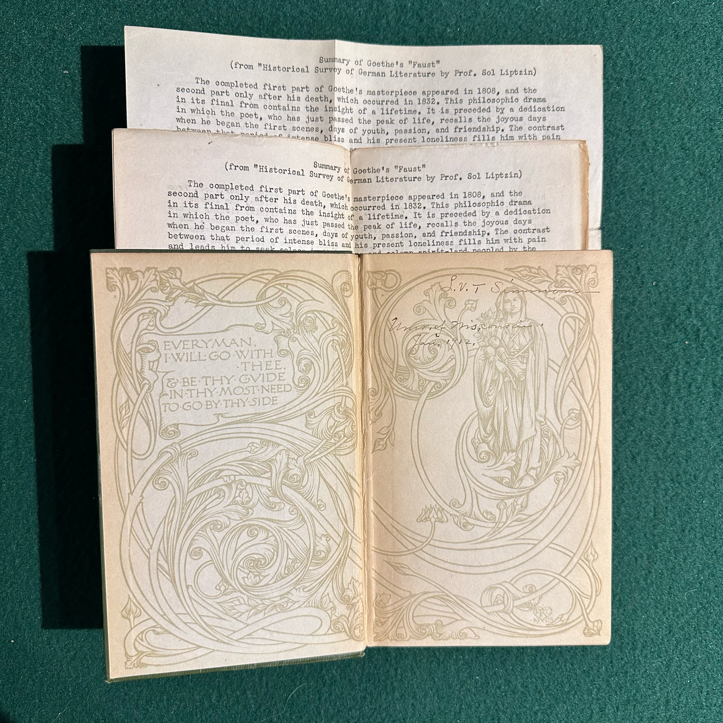 Vintage Fiction Hardback: Goethe's Faust, Translated by Albert Latham C.1908