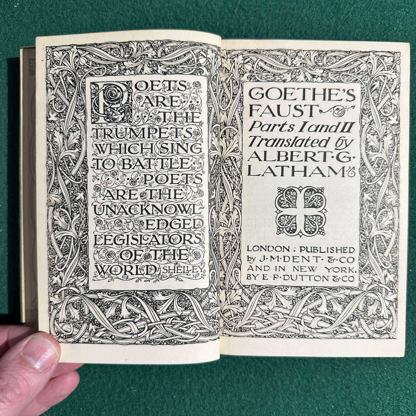 Vintage Fiction Hardback: Goethe's Faust, Translated by Albert Latham C.1908
