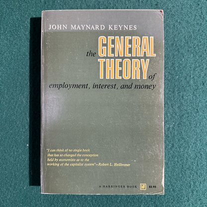 Vintage Non-Fiction Paperback: John Maynard Keynes - The General Theory of Employment, Interest and Money FIRST EDITION