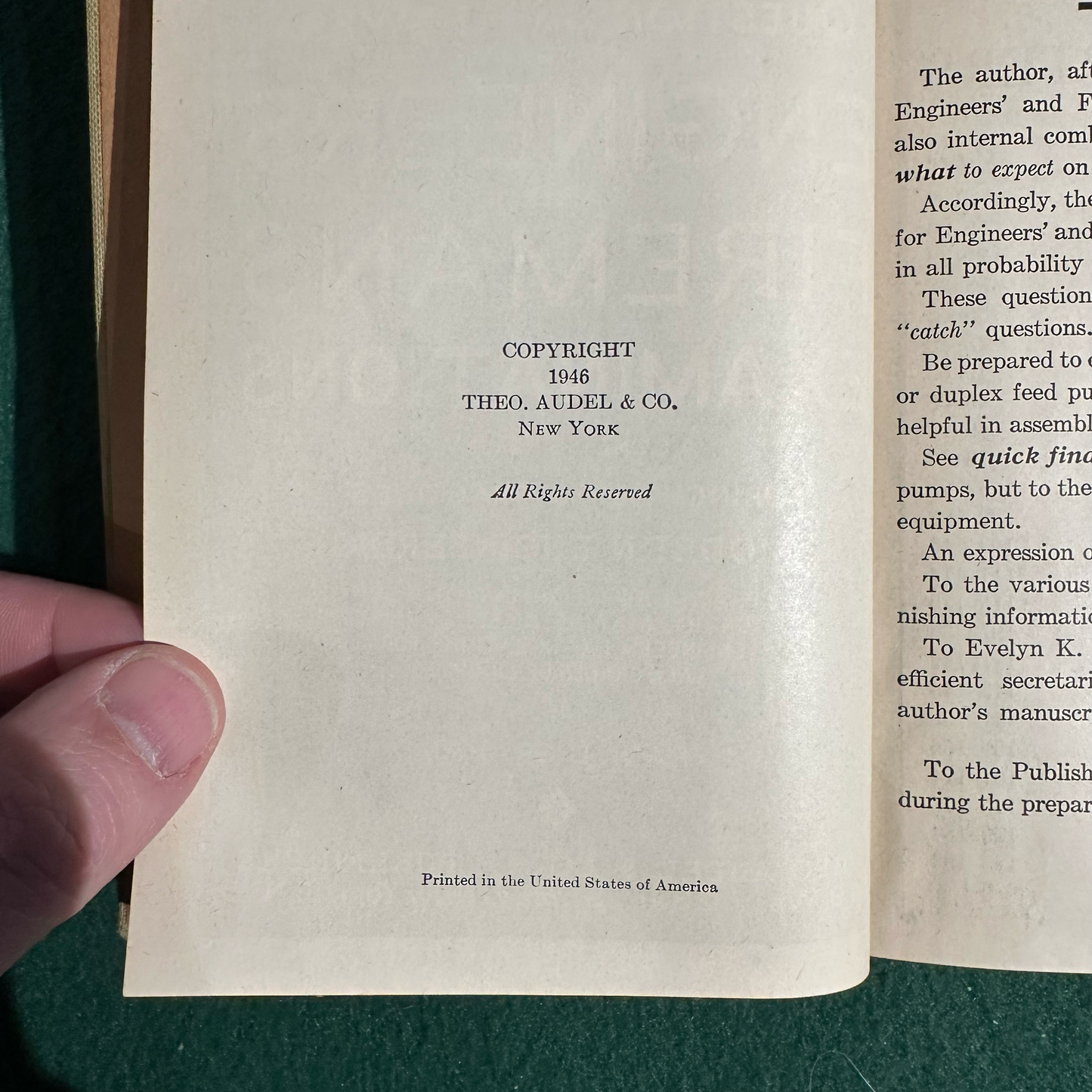 Vintage Non-Fiction Hardback: Frank D Graham - Audels Questions and Answers for Engineers and Firemans Examinations