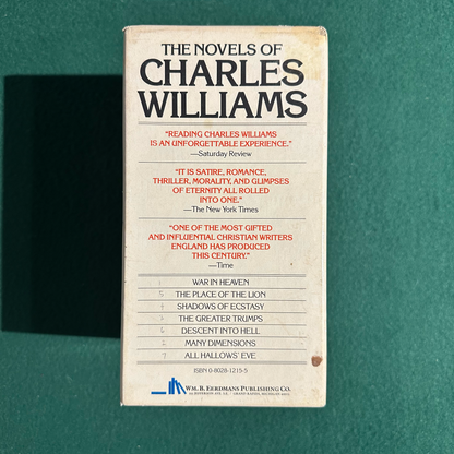 Vintage Fiction Paperbacks: The Novels of Charles Williams in 7 Volumes