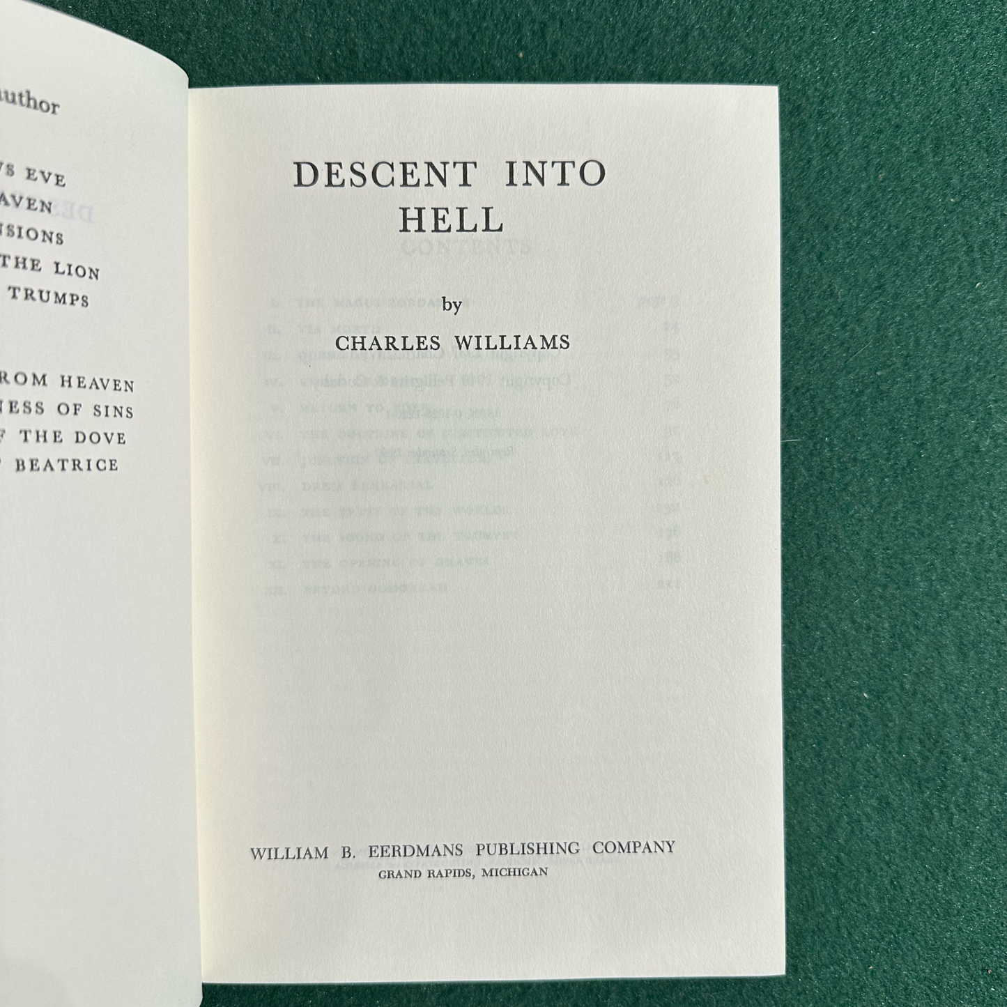 Vintage Fiction Paperbacks: The Novels of Charles Williams in 7 Volumes