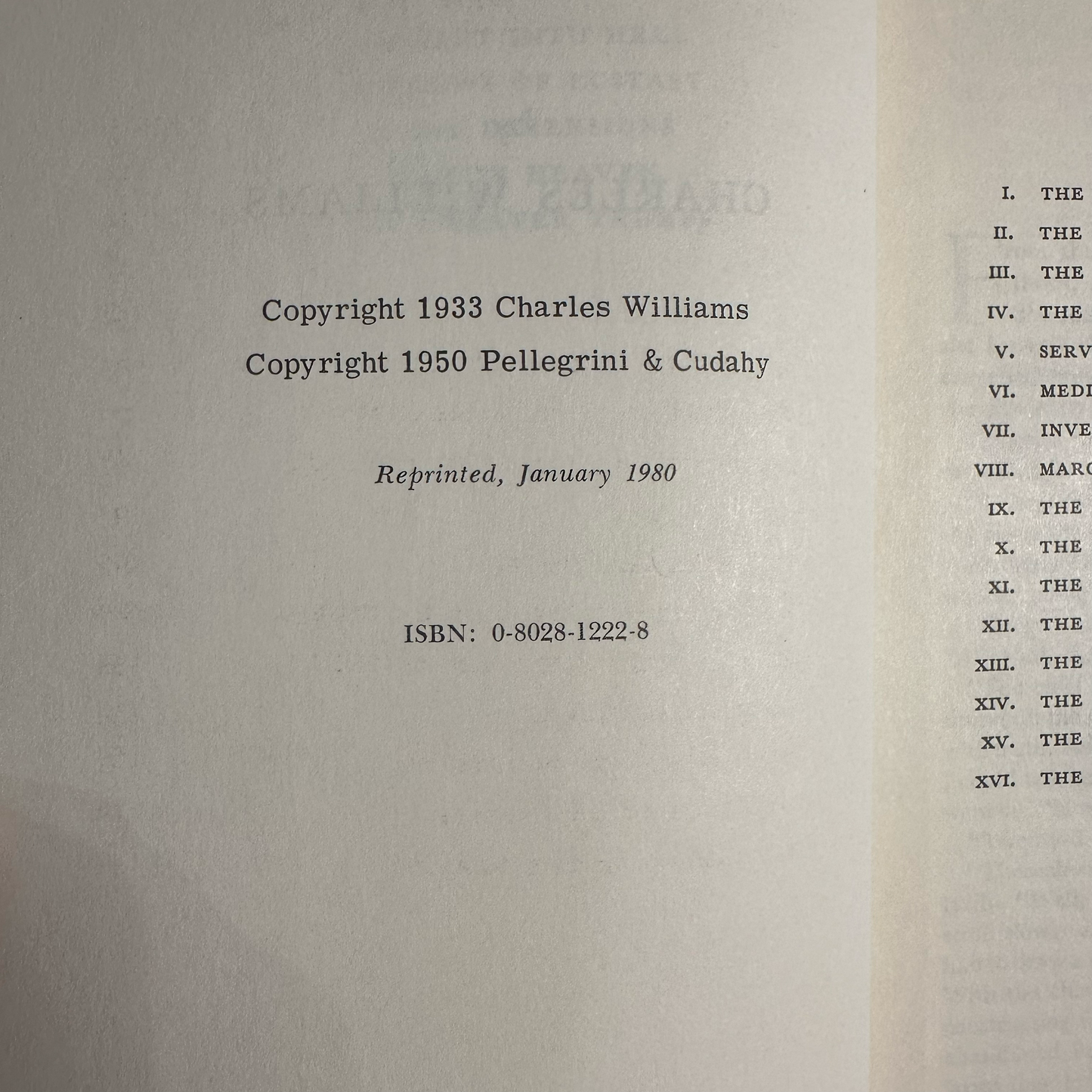 Vintage Fiction Paperbacks: The Novels of Charles Williams in 7 Volumes