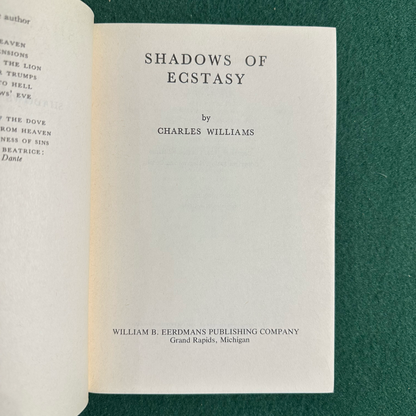 Vintage Fiction Paperbacks: The Novels of Charles Williams in 7 Volumes